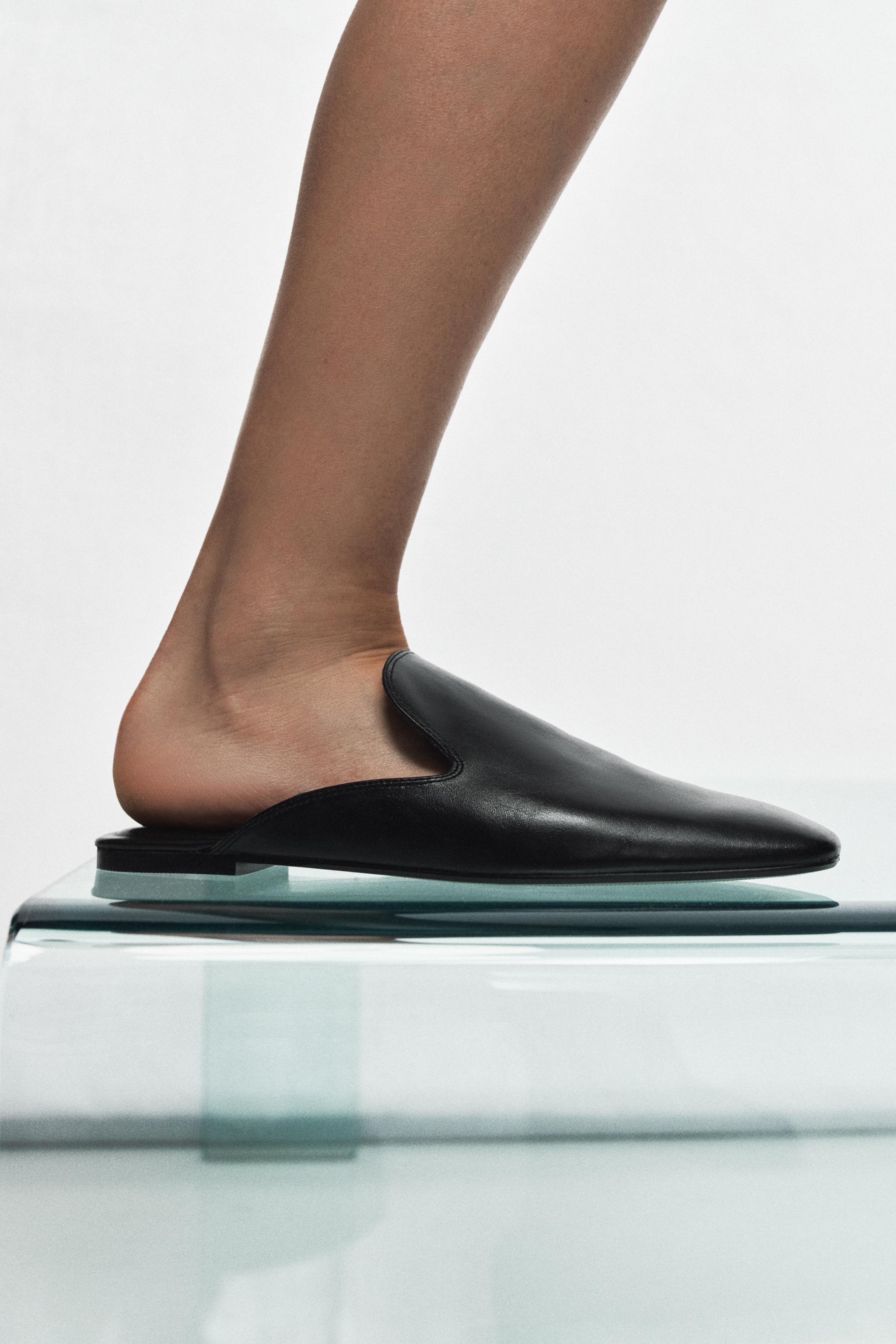 MOCASSINS MULES EN CUIR